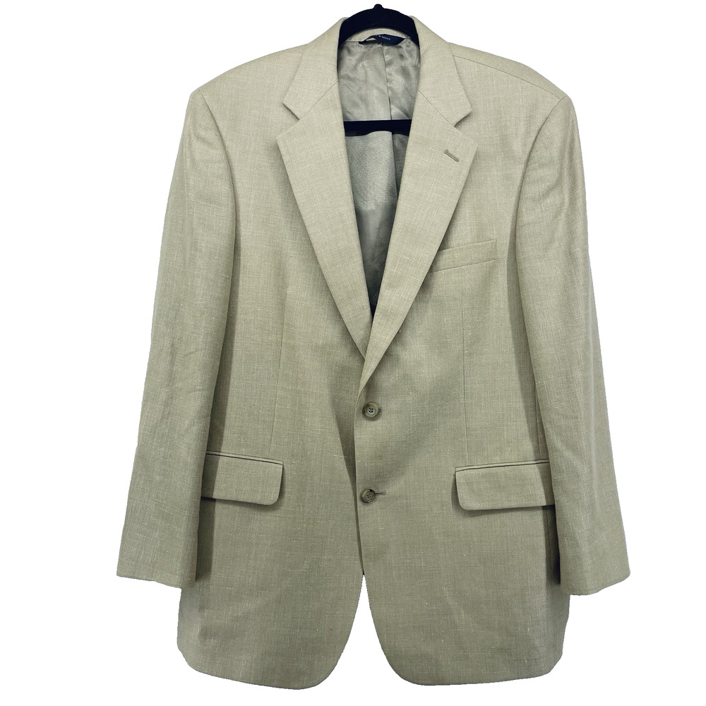 Brooks Brothers Size 41 Regular Mens Blazer Silk‎ Linen Wool Blend Sports Jacket